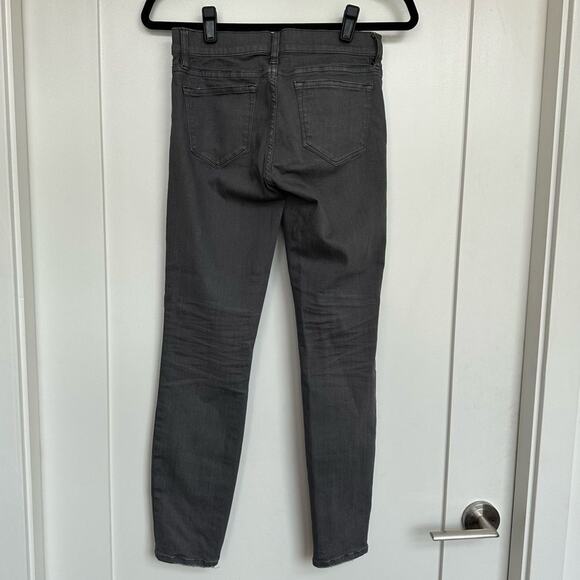 J. Crew High-Rise Toothpick Jeans in Charcoal Wash, Size 25 - Picture 3 of 9